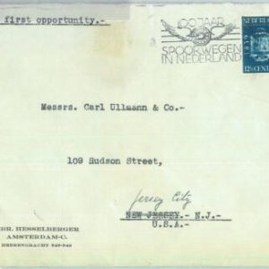 86971 - NETHERLANDS - POSTAL HISTORY - Special postmark on COVER 1939: TRAINS