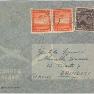 81532 - CHILE - POSTAL HISTORY -    AIRMAIL COVER to ITALY  1956