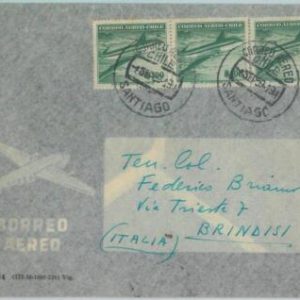 81540 - CHILE - POSTAL HISTORY -    AIRMAIL COVER to ITALY  1959