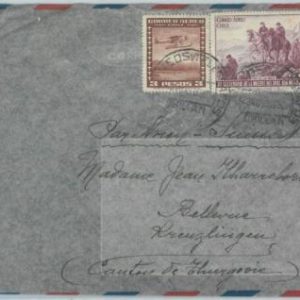 81478 - CHILE - POSTAL HISTORY - AIRMAIL COVER to SWITZERLAND  1950