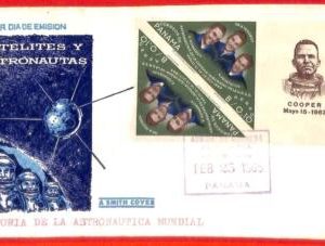 aa3678  - PANAMA - Postal History -  FDC COVER 1963 SPACE Astro COOPER