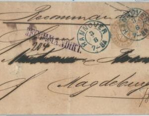 73748 - AUSTRIA Prussia - POSTAL HISTORY - Stationery COVER from HANNOVER 1884