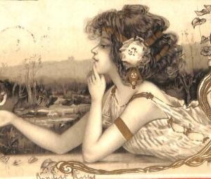 Lib7793 - VINTAGE POSTCARD -  TUCK Glamour   -  LIBERTY STYLE  1902