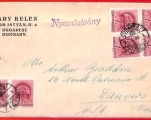 aa1908 - HUNGARY - Postal History -  COVER to the USA 1941