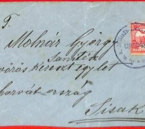 aa1978 - HUNGARY - Postal History -  MILITARY POSTMARK on CENSORED COVER