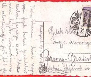 aa1949 - HUNGARY - Postal History -  POSTCARD to SLOVAKIA 1925