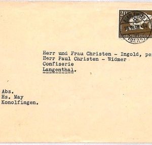 ai3898 - Switzerland - POSTAL HISTORY - Cover - Wrestling - 1950