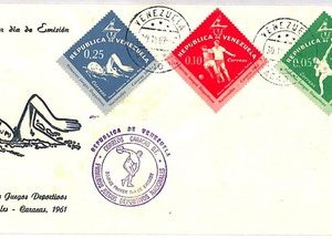 ai3924 - Venezuela - POSTAL HISTORY -  FDC - SPORT Football SHOT PUT - 1962
