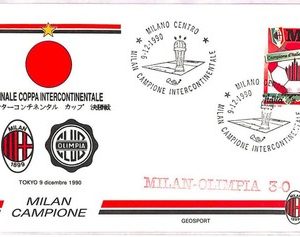 ai3977 - Italy - POSTAL HISTORY - Cover - FOOTBALL - 1990  Calcio GRANDE MILAN!