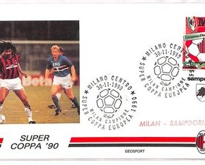 ai3978 - Italy - POSTAL HISTORY - Cover - FOOTBALL - 1990  Calcio GRANDE MILAN!