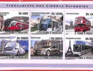 A4521 - SAO TOME & PRINCIPE - ERROR MISPERF: 2008, Taxi, Buses, Trams, Trains