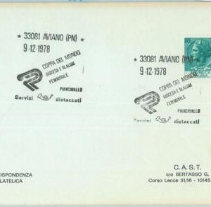 67835 - ITALY - POSTAL HISTORY -  SPECIAL POSTMARK: FEMALE SLALOM skiing  1978