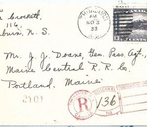 69073 - CANADA - POSTAL HISTORY - Registered COVER to USA 1933 - 13 Ct franking