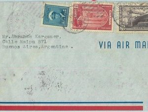 67353 - CANADA - Postal History - AIRMAIL  COVER to ARGENTINA  1942