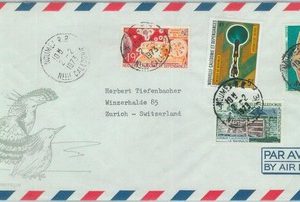 84458 - NOUVELLE CALEDONIE - Postal History - AIRMAIL COVER - SHELLS archeology