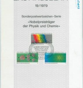 79286 - GERMANY - POSTAL HISTORY - OFFICIAL POST  Fdc CARD  1979 -  Nobel Prize