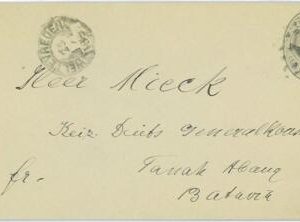 93514  - DUTCH INDIES  - POSTAL HISTORY: STATIONERY COVER  # 7  to GERMANY 1890s