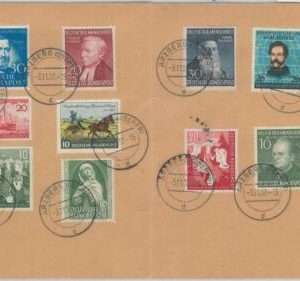 79279 - GERMANY - POSTAL  HISTORY -  high catalogue values USED STAMPS on cover