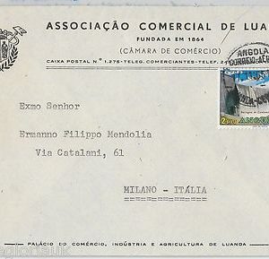 49859   WATERFALLS ---  ANGOLA -  POSTAL HISTORY -   COVER to ITALY 1965