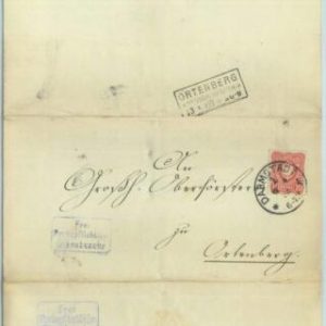 84082 - GERMANY - Postal History -  COVER from Darmstadt 1888