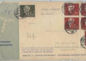 79280 - GERMANY  DDR - Postal History -  11DM Airmail COVER to ARGENTINA 1950