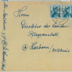 89359 - GERMANY Saar  - POSTAL HISTORY -  COVER from ST WENDEL 1948