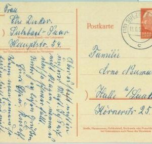 89324 - GERMANY  SAAR  - Postal History - Postal Stationery Card 1959