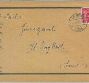 89362 - GERMANY Saar  - POSTAL HISTORY -  COVER from ENSHEIM 1949