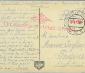 83927 - POLAND - POSTAL HISTORY - Military Mail CENSORED POSTCARD to ITALY  1916