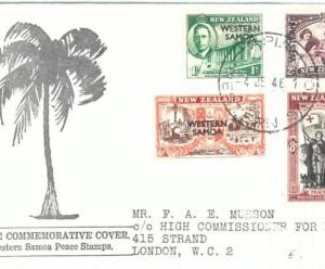 72413 - WESTERN SAMOA - POSTAL HISTORY - FDC COVER  1946 - PEACE