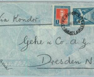 93828 - ARGENTINA - POSTAL HISTORY -  Cover to GERMANY Via KONDOR 1935