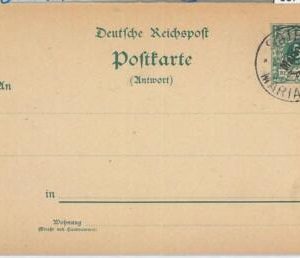 66742 - GERMANY Reich - Postal History -  POSTAL STATIONERY CARD:  P1 Marianen