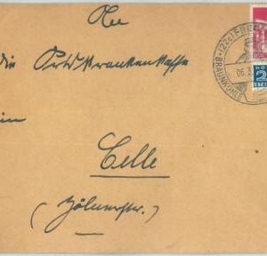 69977 - GERMANY - POSTAL HISTORY  Nice postmark on COVER - MINERALS 1950