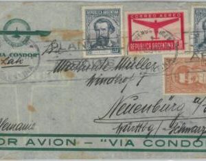 81446 - ARGENTINA - POSTAL HISTORY -  COVER to GERMANY -  LATI  flight  1940