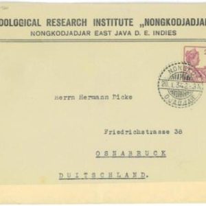 93690 - DUTCH INDIES Indonesia - POSTAL HISTORY - SINGLE stamp COVER to GERMANY