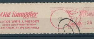 C2872 - USA - Postal History - MECHANICAL postmark WHISKY - OLD SMUGGLER NY