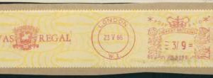 C2875 - GB - Postal History - MECHANICAL postmark WHISKY - CHIVAS REGAL 1966