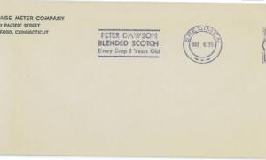 C2889 - USA - Postal History MECHANICAL postmark WHISKY - DAWSON Boston SPECIMEN