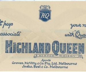 C2881 - AUSTRALIA - Postal History STATIONERY COVER Advertising WHISKY Highland