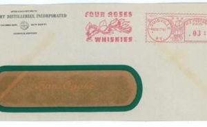 C2893 - USA - Postal History - MECHANICAL postmark WHISKY -  FOUR ROSES Kentucky