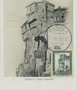 P0709 - SPAIN  - Postal History -  MAXIMUM CARD 1933 - CUENCA Architecture  RARE