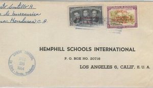 79030 - HONDURAS - POSTAL HISTORY - COVER from LA LIMA - CORTES 1954