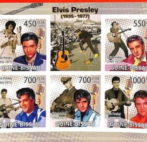 A0834a - GUINEA-BISSAU - ERROR  IMPERF SHEET -  Music ELVIS PRESLEY 2009