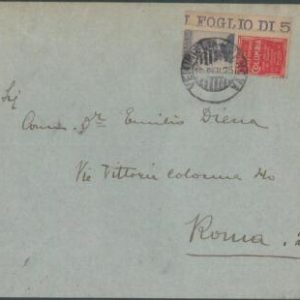 75684  - ITALY - POSTAL HISTORY - ADVERTISING  Stamps on COVER :  Music 1925