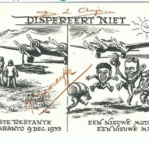 71013 - NETHERLANDS - SPECIAL FLIGHT CARD - LONGHI 3060 - 1933 Taranto