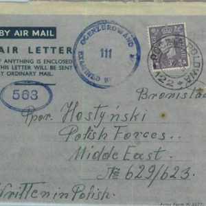 95354 - ITALY  - POSTAL HISTORY - COVER - POLISH TROOPS Anders' Army 1945