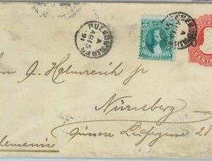 94001  - ARGENTINA - POSTAL HISTORY - STATIONERY COVER Jalil # Sob 27 Germany