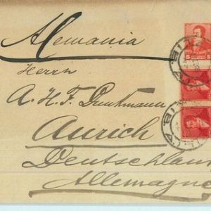 94006 - ARGENTINA - POSTAL HISTORY - STATIONERY COVER to GERMANY + stamps 1895