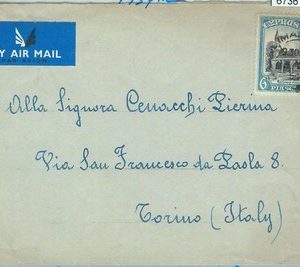 67361 - CYPRUS - Postal History -  COVER to ITALY 1954