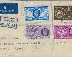 77768 - GB - Postal History -  FDC COVER 1946 - Registered to KENYA - UPU